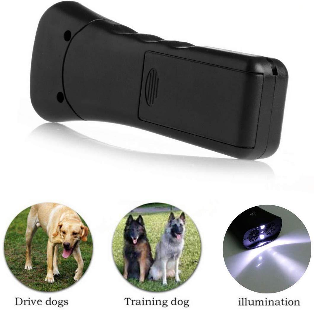 Neue Ultraschall Hund Verfolger aggressiv Angriff Hunde Repeller Haustiere Trainer LED Taschenlampe Nützliche Haustier Lieferungen Hund Ausbildung Werkzeug