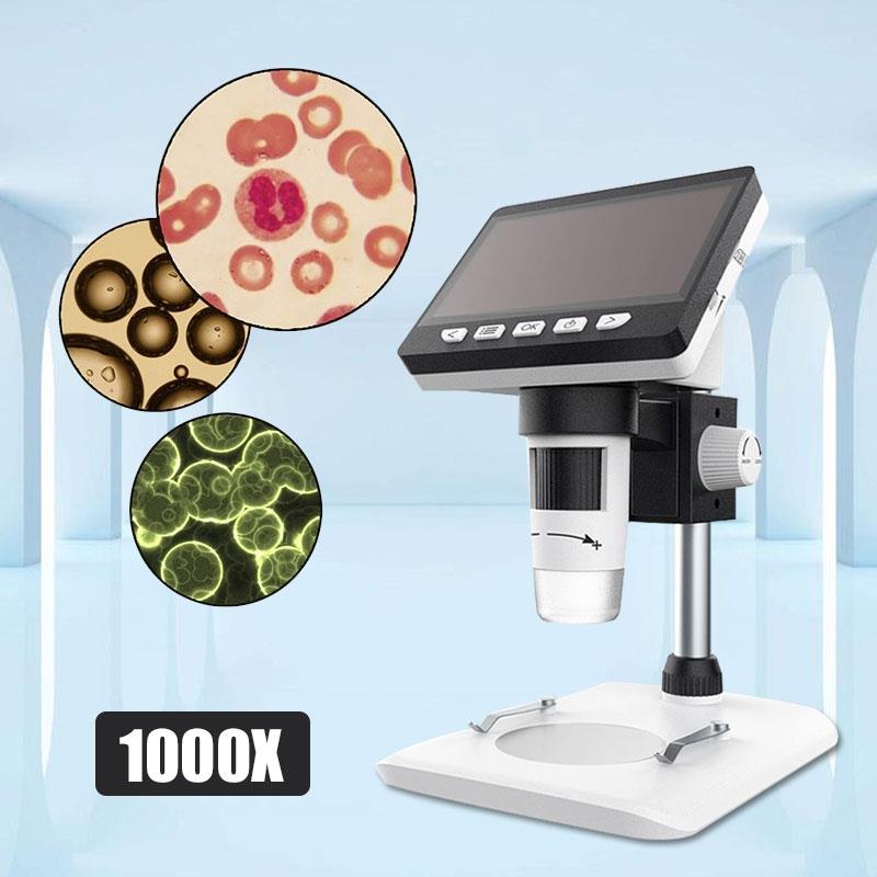 Draagbare 1000x Screen Microscoop Elektronenmicroscoop Waterdicht Computers Foto 'S Monitoring Duurzaam Inskam307 1080P