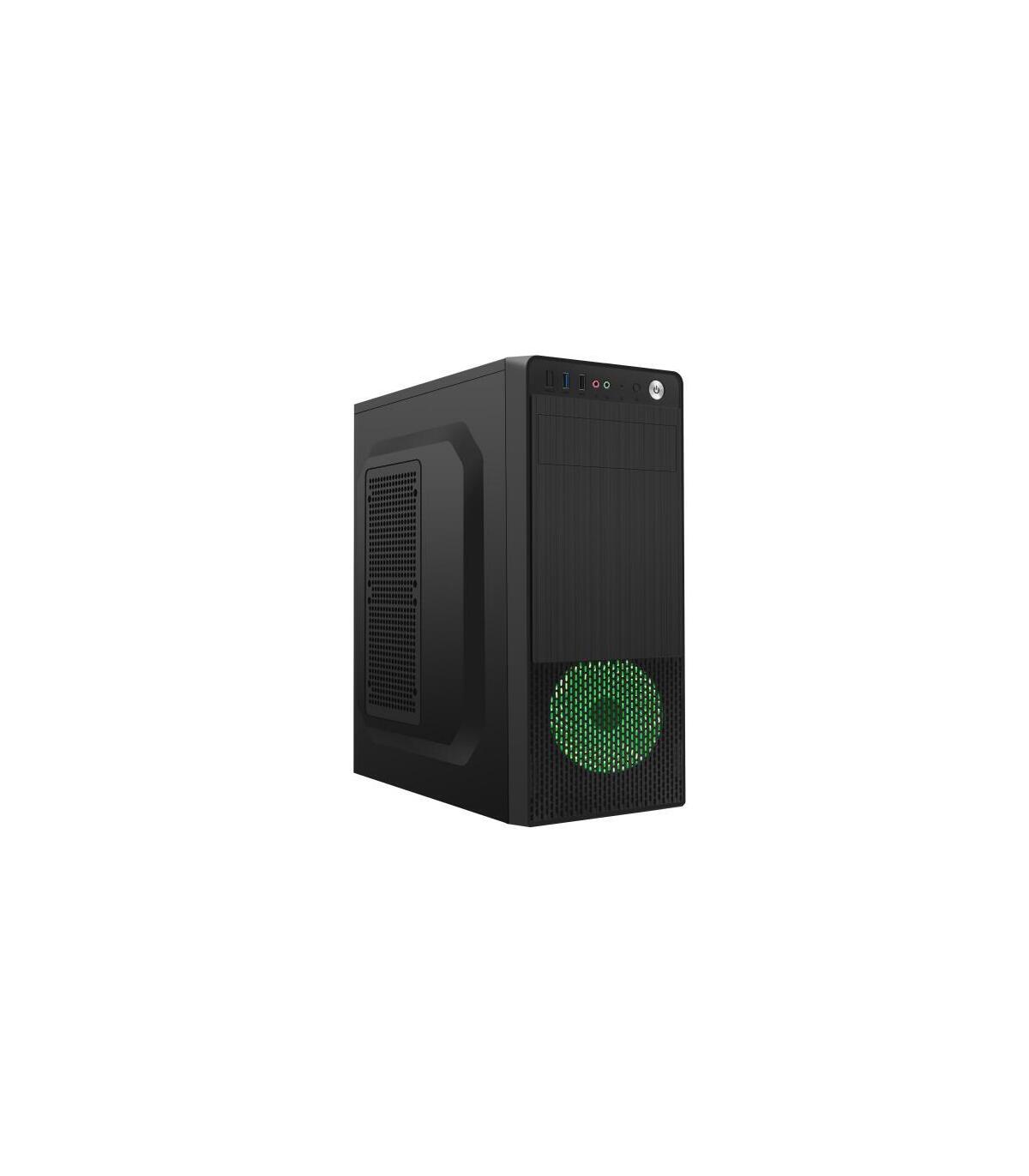 Logropirate: GEMBIRD box PC ATX FORNAX 150G USB 3.0 LED fan Green/1 fan installato.