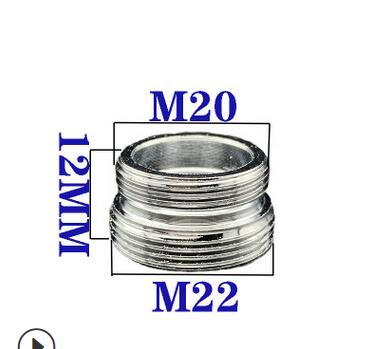 Adaptador de aireador de grifo de latón, accesorios de fontanería, purificador de agua, 16, 18, 20, 22, 24mm, G3/4, G1/2
