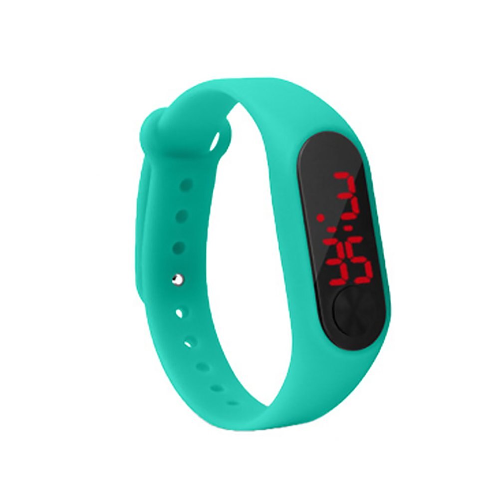 Led elektronische digitale armbandhorloges casual sporthorloge snoepkleurige siliconen koppels polshorloge: 08