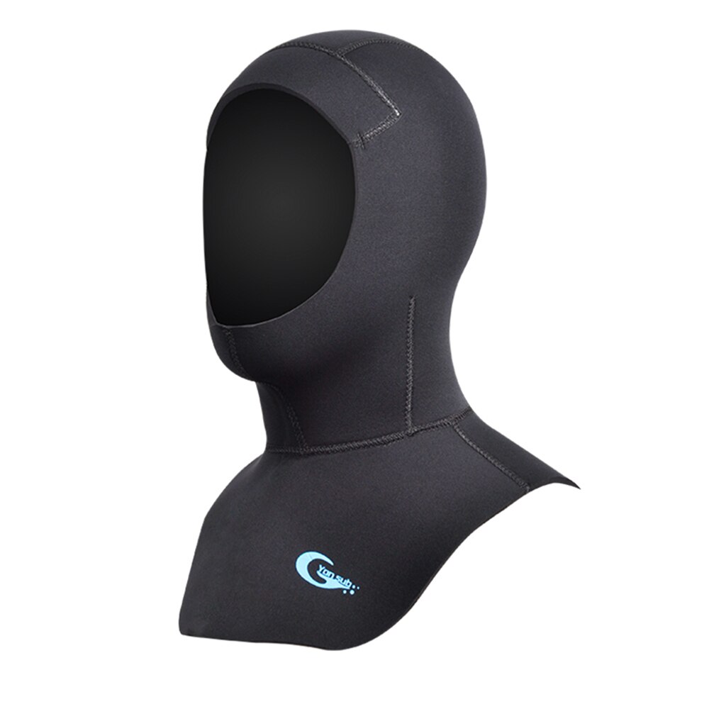 Capucha de buceo de neopreno con hombro para invierno, gorro de neopreno para mantener el calor, equipo de esnórquel para pesca submarina, 3MM/5MM: 5MM Hood / M