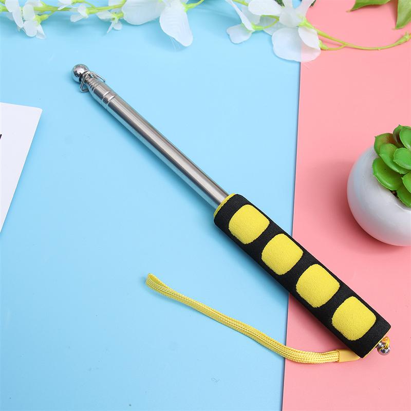 Wysuwany ręczny wskaźnik ze stali nierdzewnej flaga słw górę gąbka uchwyt chowany ręczny przewodnik pręt przewodnik teleskopowy maszt