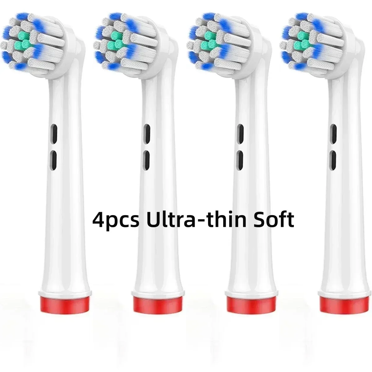 Boquillas de cepillo de dientes eléctrico para Oral B Braun, acción de hilo blanco 3D, limpieza de precisión, cuidado de las encías, cabezales de cepillo de dientes universales para OralB: Morado