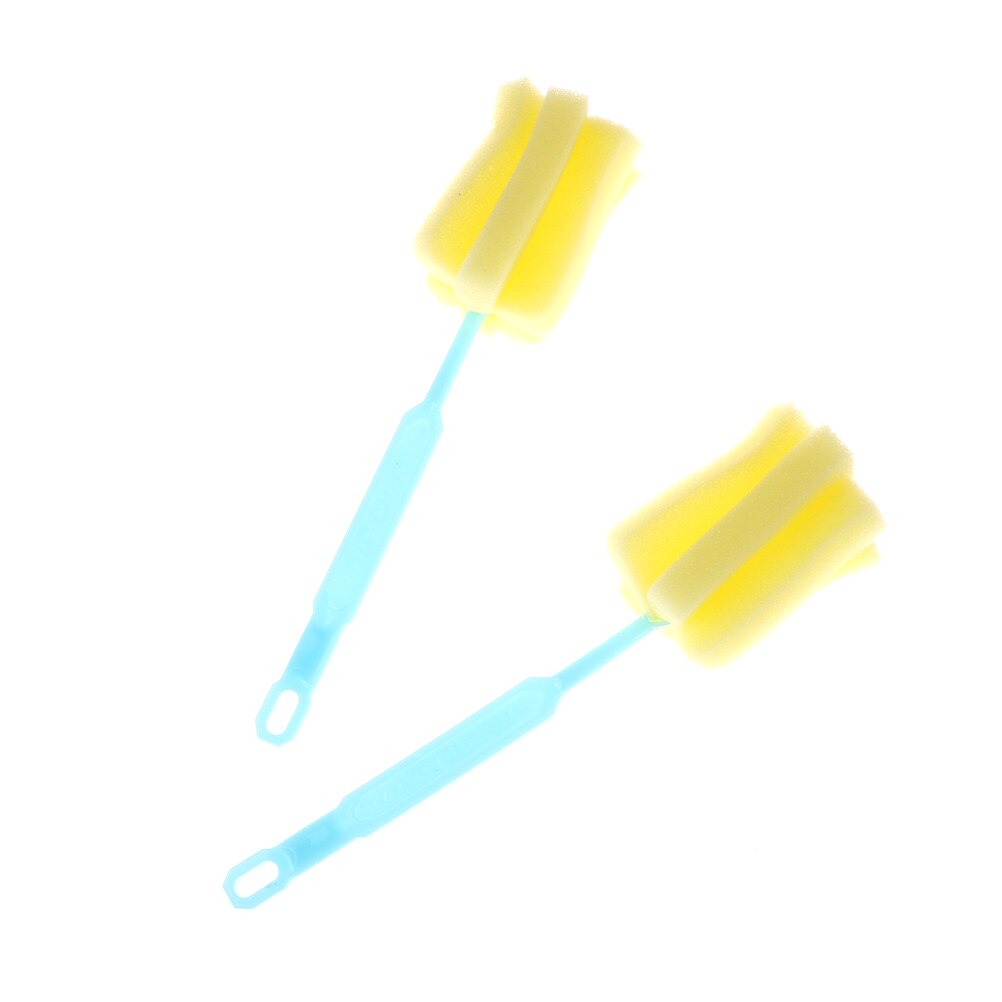 2Pcs 22cm Sponge Cup Brush Baby Bottle Sponge Brushes Cup Glass Milk Bottles Brush Kitchen CleaningTools Baby Accessories