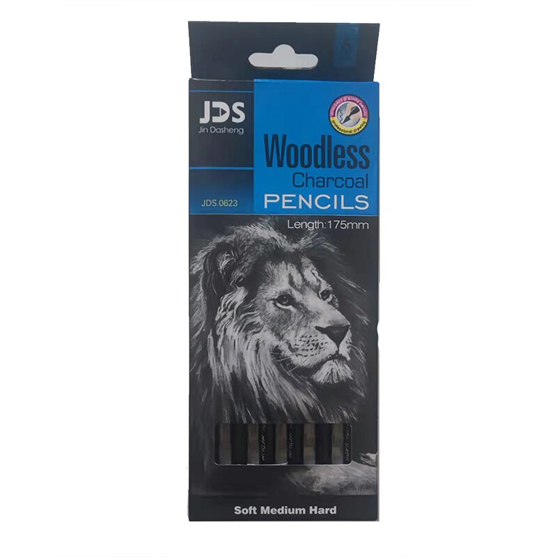 Woodless Pencil Set Black Woodless Graphite Drawing Sketching Painting Tools for Artist Art Stationery: 2