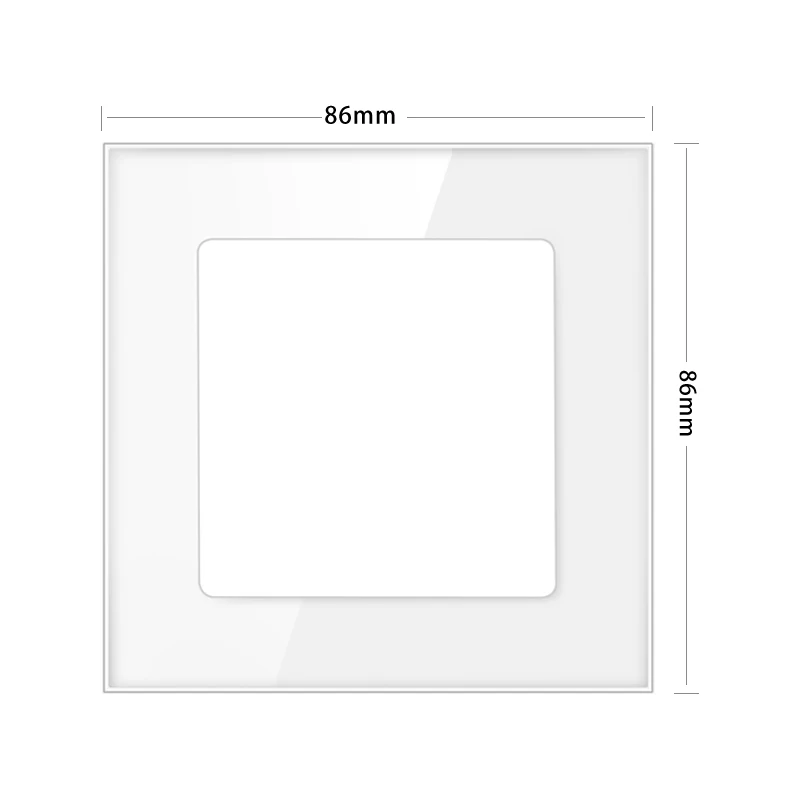 NYWP-wall mount module diy European standard white glass panel power socket switch button, hdmi, free combination of functions