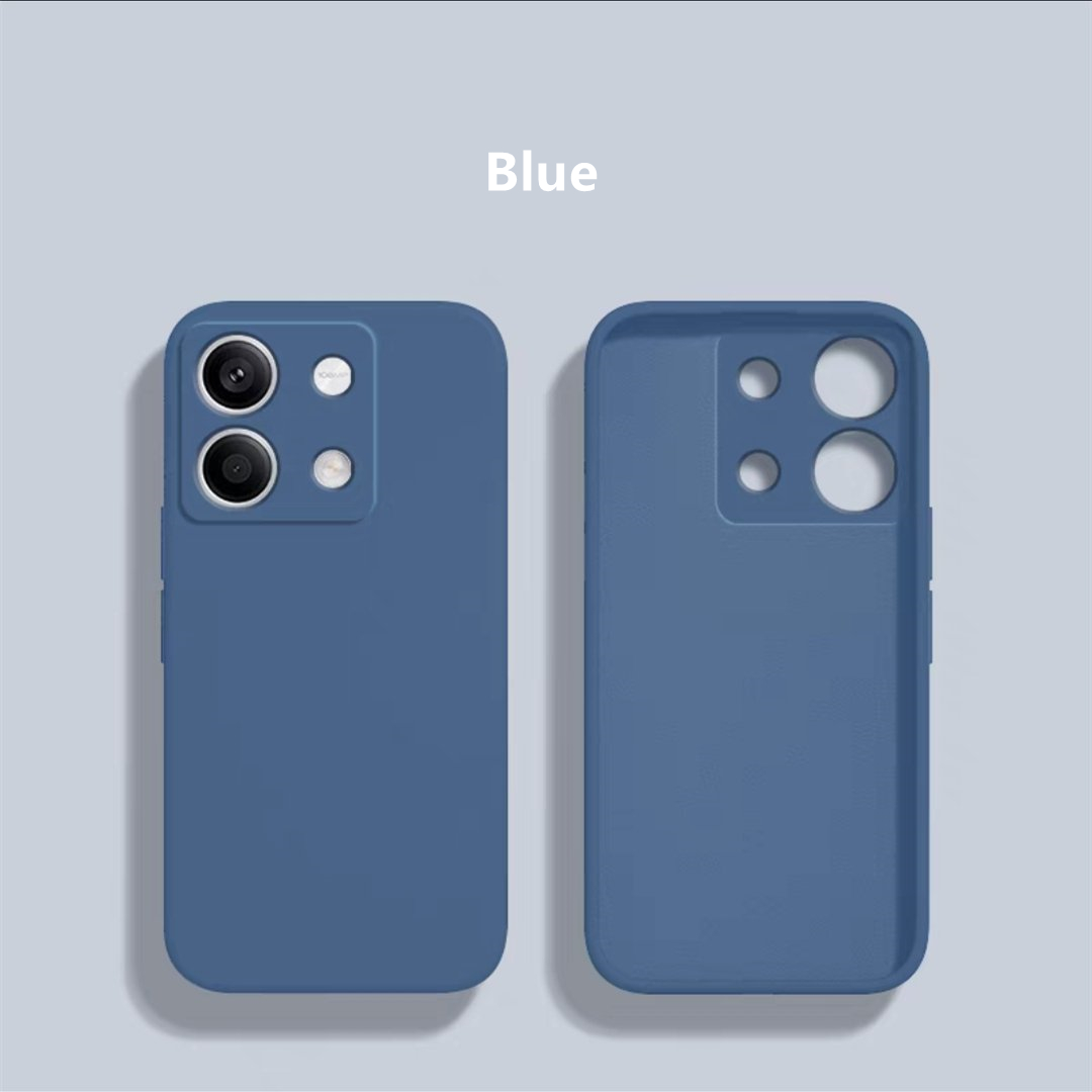 For Xiaomi Redmi Note 14S Liquid Silicone Case Redmi Note 14S Cover Funda Coque Soft TPU Phone Bumper Redmi Note 14S: Blue