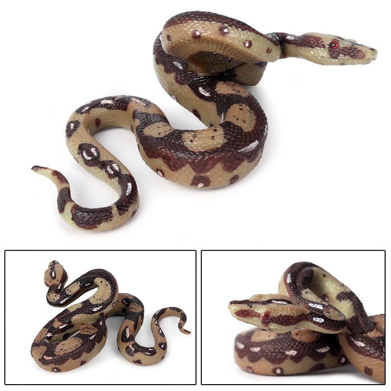 Simulatie Wild Dier Slang Speelgoed Zweven Grote Python Giant Python Model Amfibische Reptiel Slang Hele Speelgoed