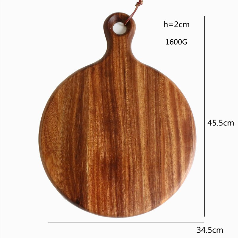 Tabla de corte de cocina cuadrada/rectangular/ovalada de madera entera, tabla para cortar carne, pan, fruta, tabla para cortar