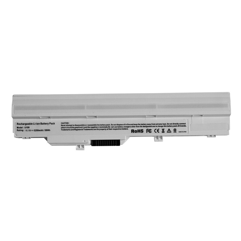 Apexway-batería para ordenador portátil MSI BTY-S11 Wind U100 L1300 L1350 L1350D U100X U100W U135DX U210 U270 U90X Wind12 U200 U210: White