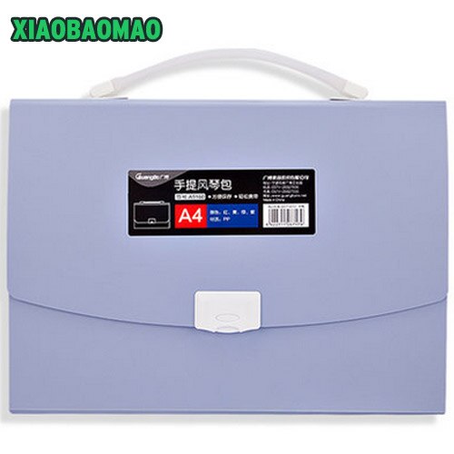 Simple Book Waterproof Bags A4 Paper Folder Document Folding Color Random Rectangle Office Homeschooling: Purple