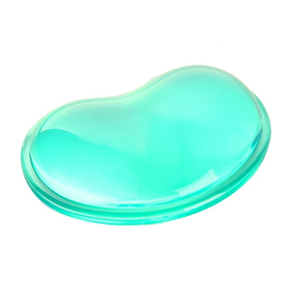 3D Wrist Rest Mouse Pad For Office Work Heart-shaped Comfort Silica Gel Hand Pillow Memory Cotton: Green