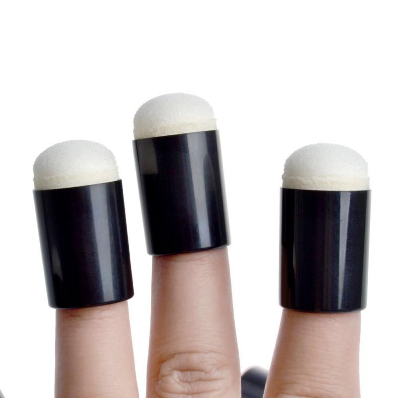 10PCS Sponge Finger Daubers Foam Finger Painting Craft Set Fingerpaint Drawing Sponge Foam Finger Chalk Ink In Stock