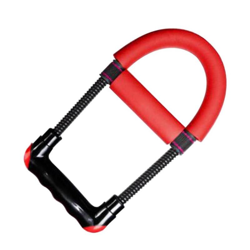 Ejercitador de agarre de mano entrenador ajustable antideslizante dispositivo de muñeca de mano potenciador de fuerza entrenamiento equipo de ejercicio del antebrazo: Rojo