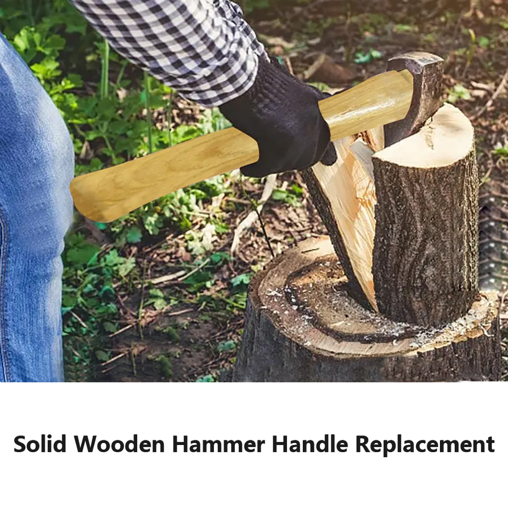 Hammer Replacement Handles Wooden Hammer Handle Hand Tools Anti-slip Wood Hammer Handle Solid Repair Tool 32 35 37 40cm 1pc
