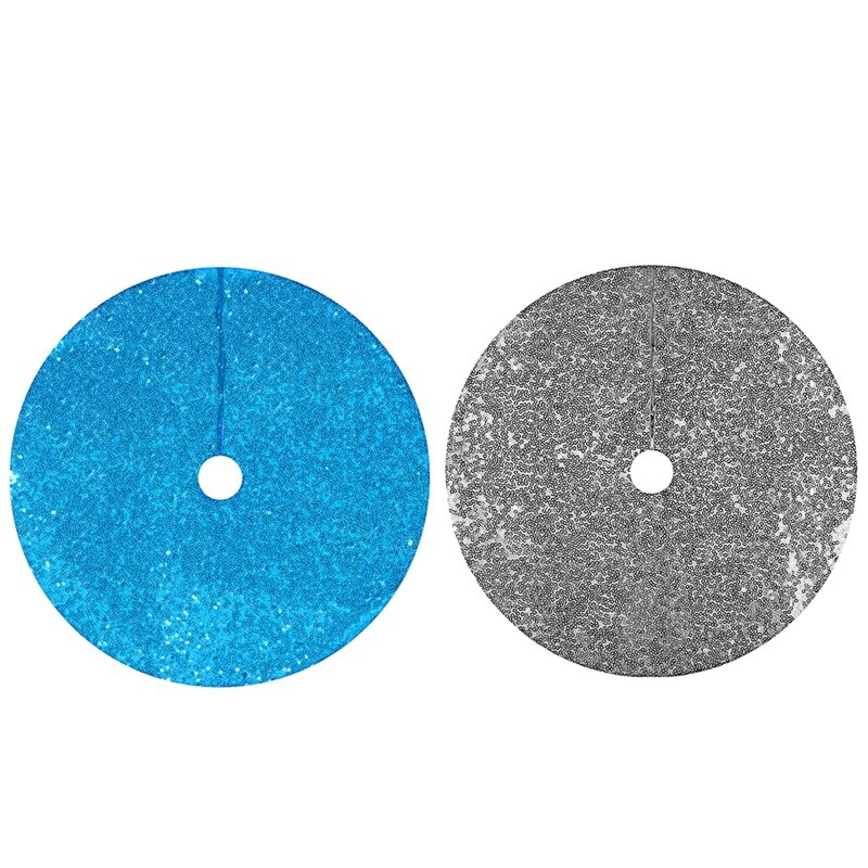 Christmas Tree Skirt, 48 Inch Sequin Xmas Tree Mat For Wedding Party And Performance