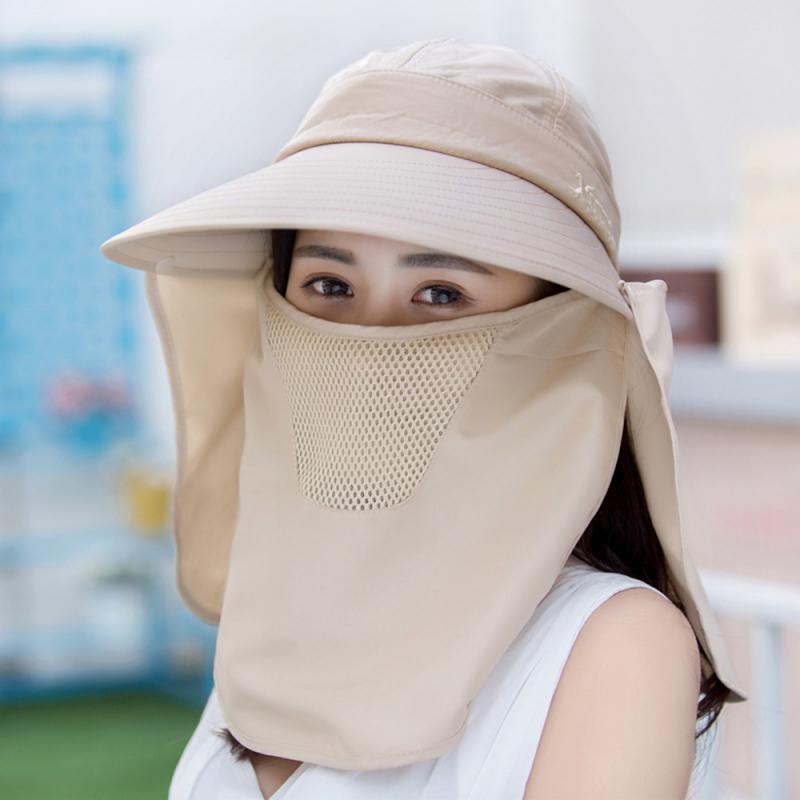 Utomhus sommar uv-säker helmask anti-uv visir skärmhatt solskyddande plast nylon skärm fiskekeps vandringsskydd: 15