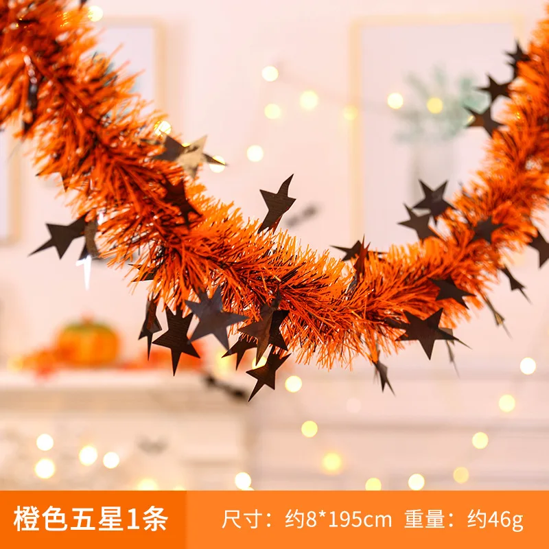 Rekwizyty robić dekoracji na Halloween, zawieszki z kwiatami latte, zaopatrzenie solidny, zawieszka z flagą dyni, ozdoby na Halloween: Głębokie szafir