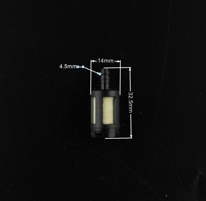 Filtre à gaz universel en ligne pour moto, filtre à carburant pour petit moteur de tondeuse à gazon, aimant Jane, 6mm, 7mm, 8mm, 1/4 ", 1PC: Orange