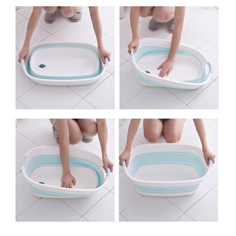 Badkamer Sauna Wastafel Opvouwbare Opslag Huishoudelijke Wastobbe Wastafel Draagbare Opvouwbare Voetbad Bad Voetmassage Plastic