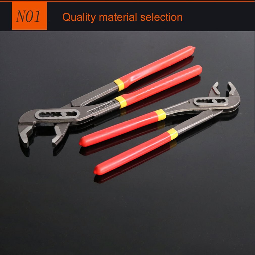 10Inch/12Inch Water Pump Pliers Quick-release Plumbing Pliers Havy Duty Straight Jaw Groove Joint Plier Manual Tools