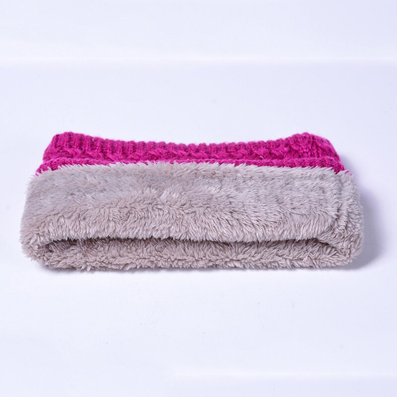 Sjaal Winter Vrouwen Mannen Solid Breien Kraag Dikke Warme Velveted Ringen Sjaals Allmatch Uitlaat