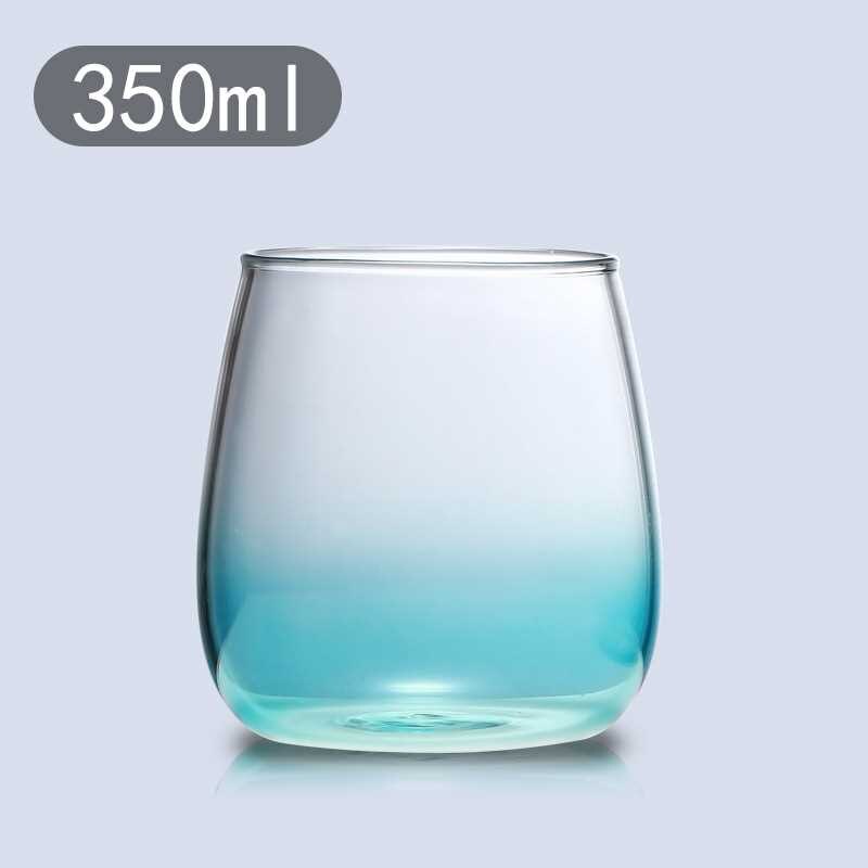 Grande tasse en verre coloré pour café, lait, thé, bière, Whisky, vin, verres pour Bar à la maison, verres pour boissons, pour Couple: L2