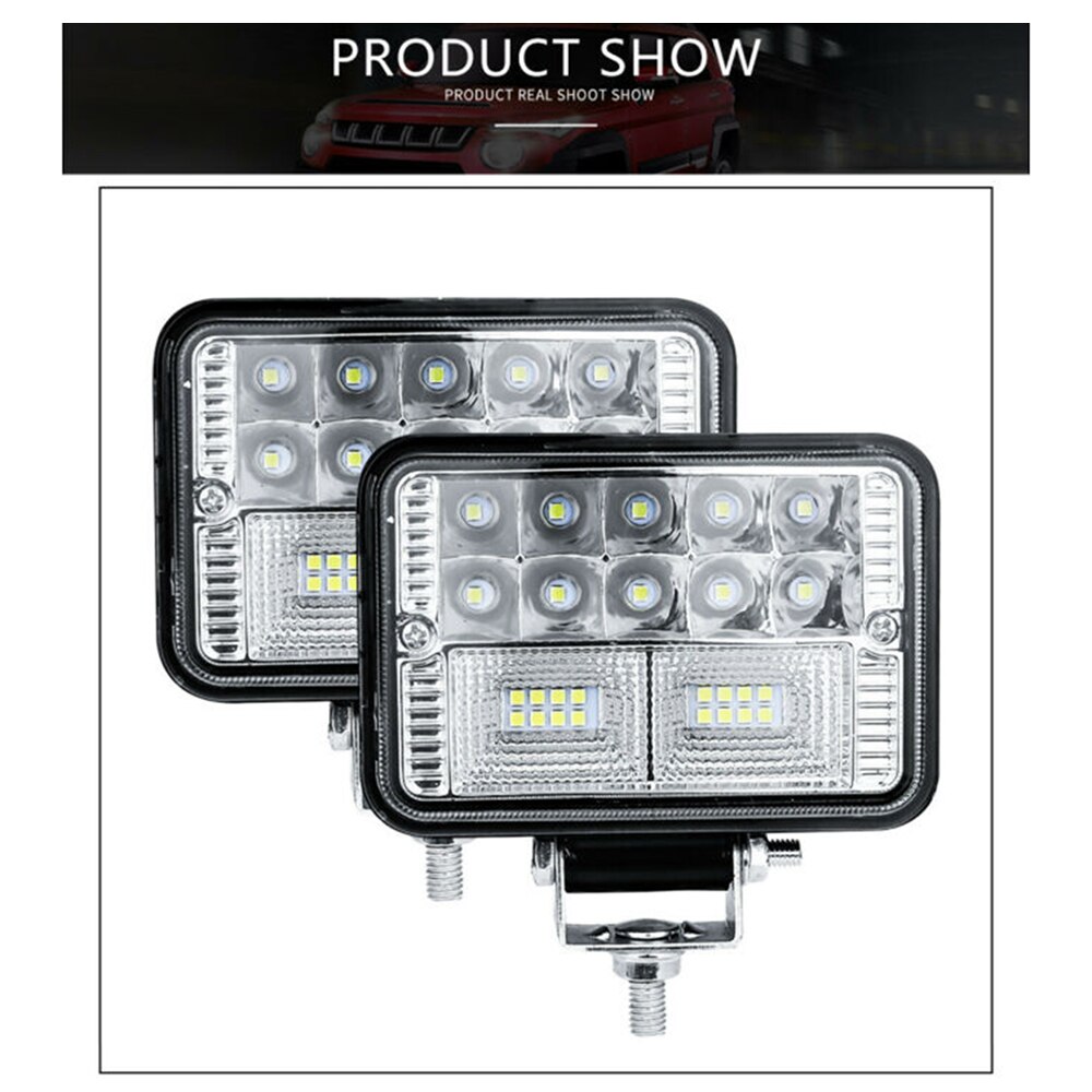 Dustproof LED Work Light Driving Tractor Lamp Waterproof Shockproof 6000LM