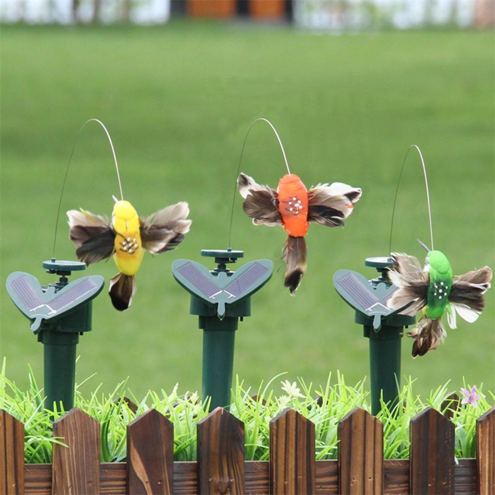 Lustige Solar- Spielzeug Fliegen Flatternde Kolibri Fliegen Angetrieben VöGel Gelegentliche Farbe Für Garten Dekoration