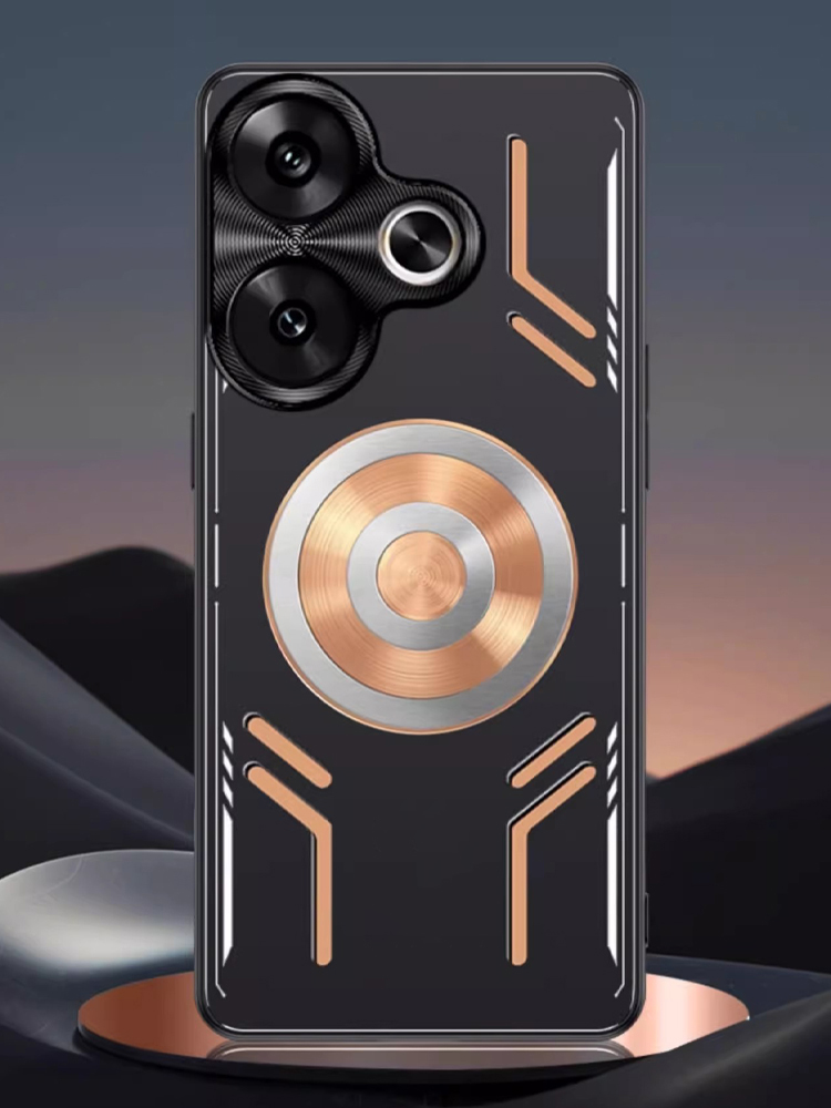 Newest Aluminum Alloy Heat Dissipation Case For POCO F6 X6 F4 GT X5 F5 Pro 5G Case Graphene Cooling Red Copper Metal Cover