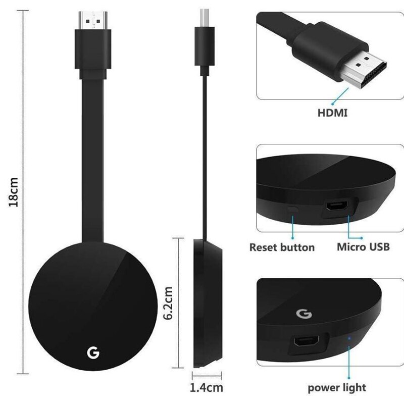 G7S Miracast Tv Stick Wifi Hdmi Display Adapter Spiegel Ontvanger Voor Chromecast Ultra Draadloze Dongle Voor Google