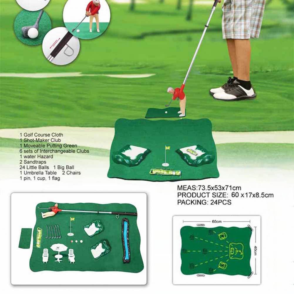 Kunststoff Mini Golf Club Spiele Set Kinder Indoor eltern-kind-Pädagogisches Spielzeug