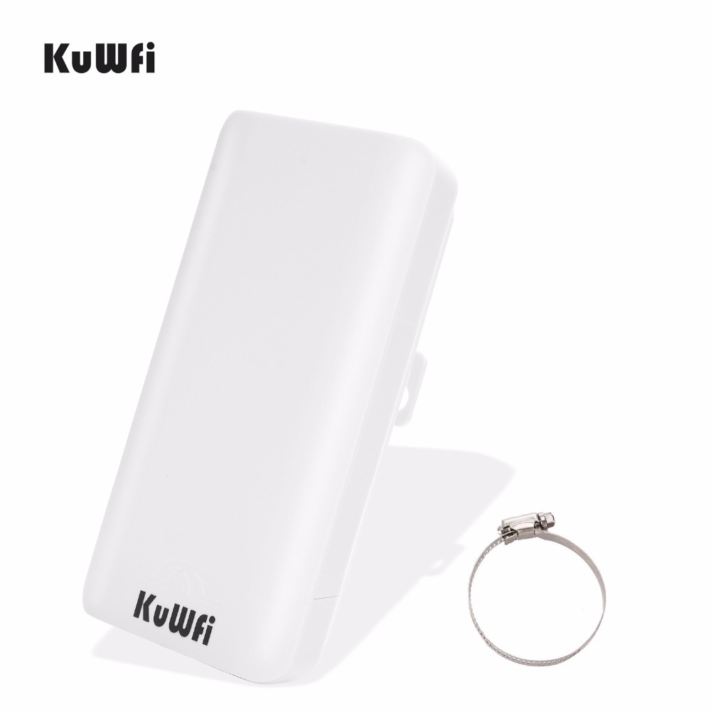 KuWFi Outdoor Wifi Router 300Mbps Wireless Repeater Wifi Bridge/CPE/AP Router Point to Point 1KM Long Distance Wifi Coverage