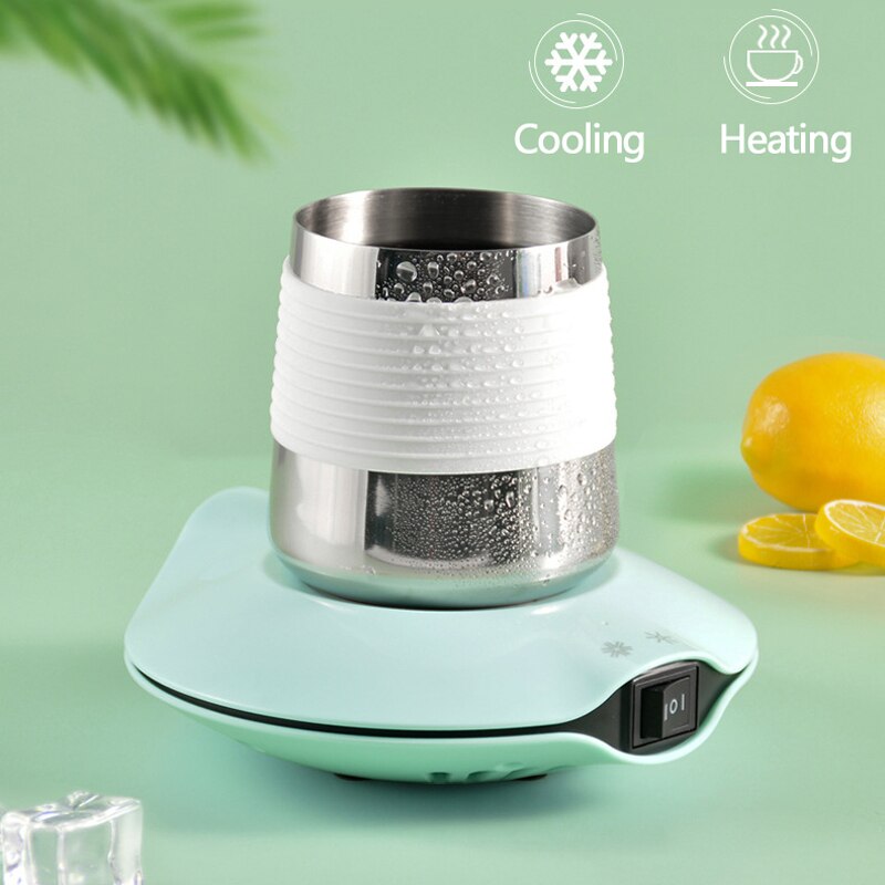 2 in 1 Tasse Heizung Kühl Tasse Platte Kühlung Getränke Getränke Können Thermostat Heißer Tee Macher Heizung Bahn Kühler Wärmer Pad