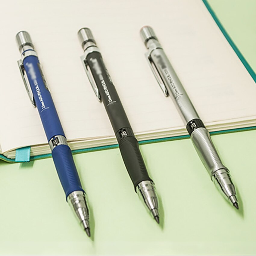 1PC 2.0mm Automatic Pencil Writing Mechanical Pencils For Student Drawing Stationery Supplies, Pen Cap With Pencil Sharpener