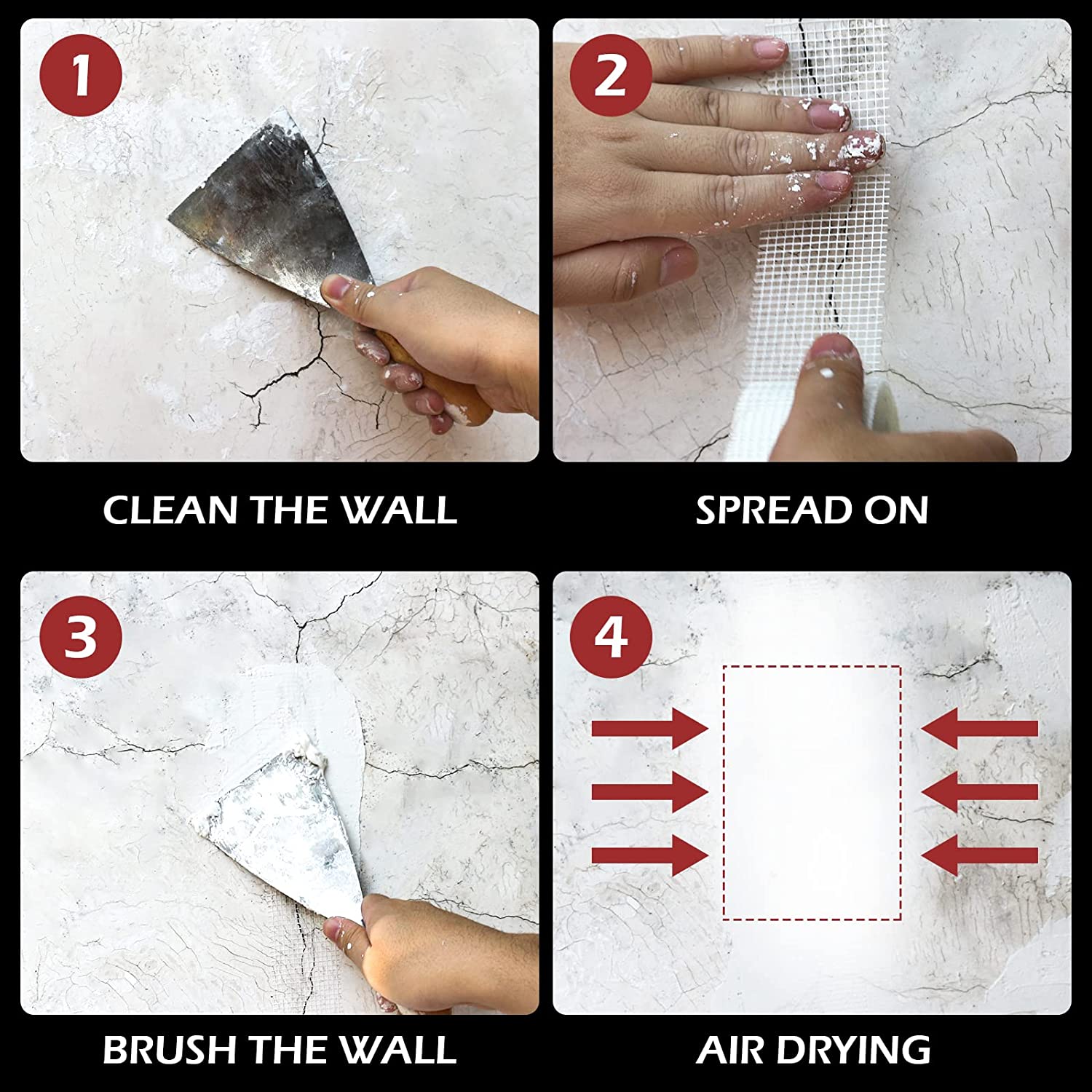 Gipsplaten Gezamenlijke Tape Zelfklevende Glasvezel Gipsplaten Mesh Tape voor Muur, Sheetrock, Plafond Crack Reparatie