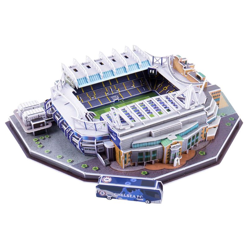 DIY 3D Puzzle Jigsaw World Football Stadion Fußball Spielplatz Montiert Gebäude: E