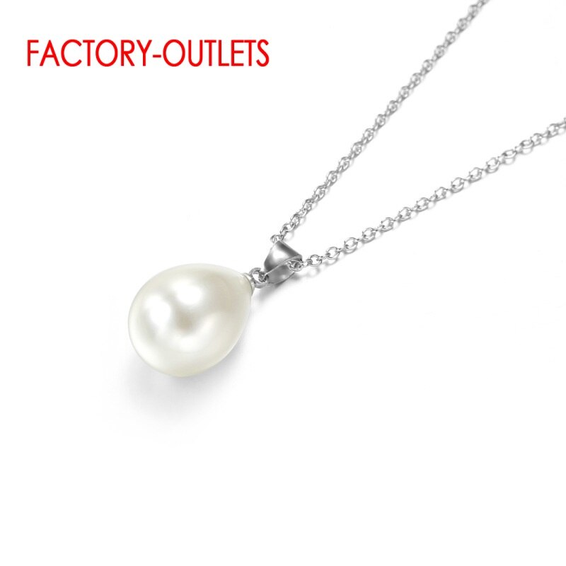 100% 925 Sterling Silver Splendido Delle Donne Insieme Dei Monili Del Pendente di Goccia Dell&#39;acqua Della Collana E Orecchini Set di Gioielli In Argento Sterling