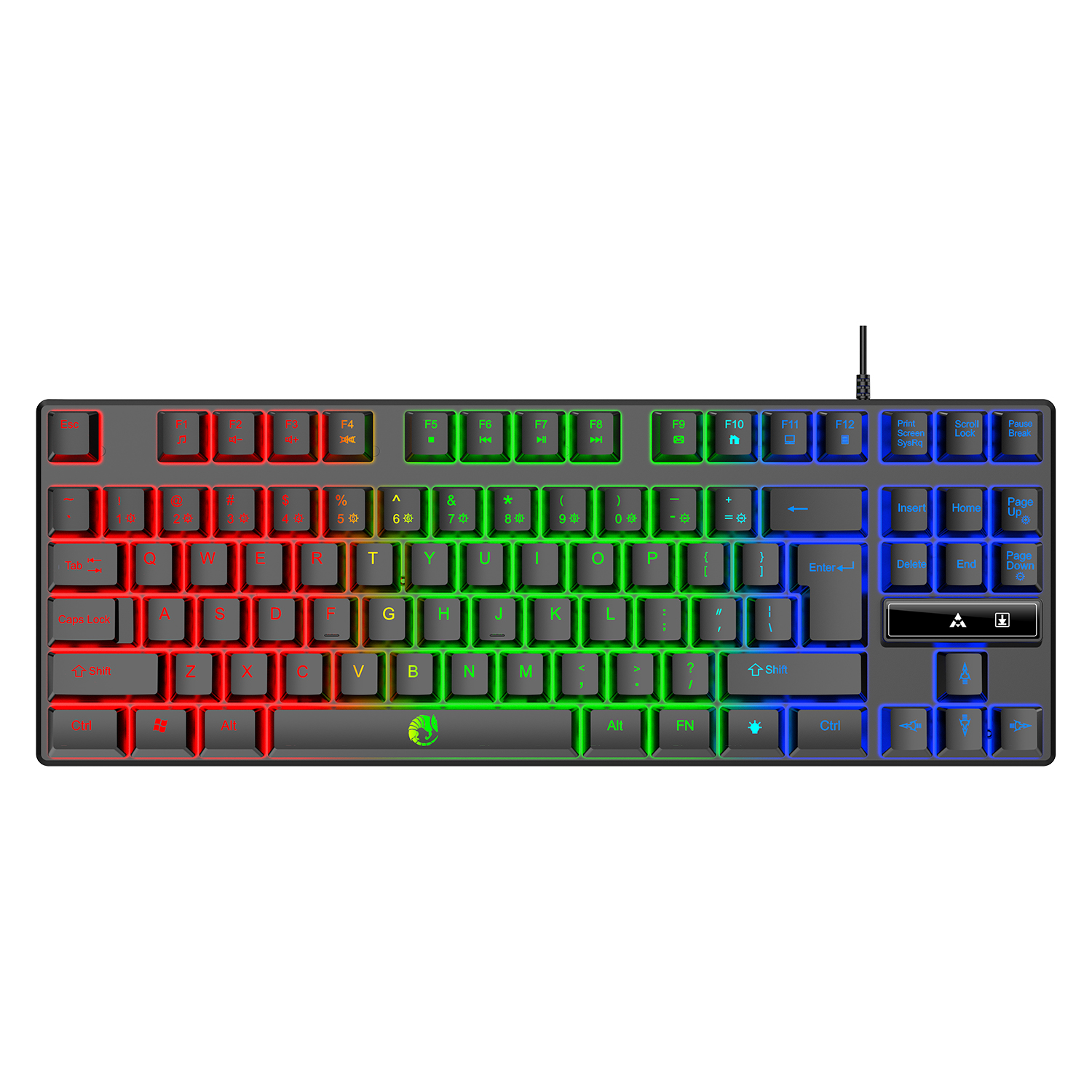 Leikui k87 Ergonomic Wired Keyboard，Mechanical Feel, Clear Tones for PC/Laptop/Windows/Mac: Default Title