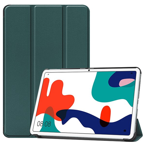 Étui pour tablette huawei matepad 10.4 , housse 3-w09 protection fine et pliable en 10.4 parties avec fonction veille automatique: Vert