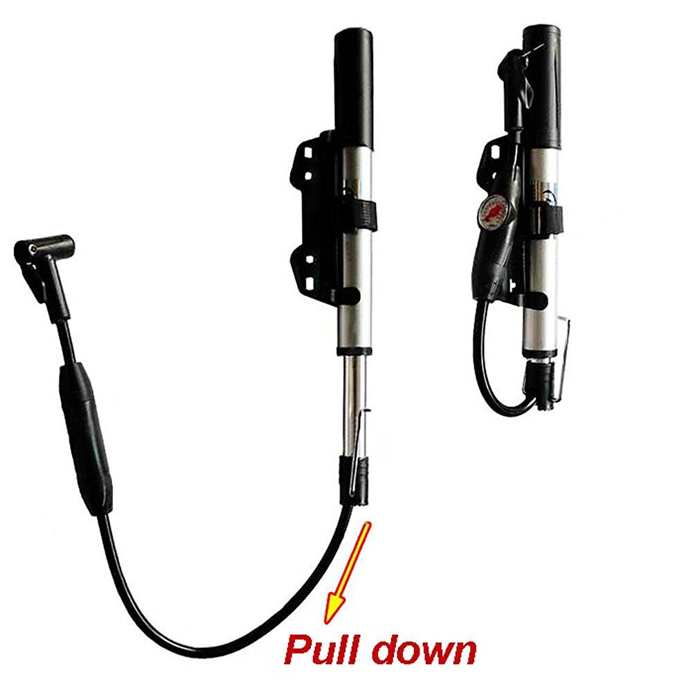 Fahrrad Luftpumpe Mini Tragbare Radfahren Hand reifen inflator Luft kompressor Höhe Druck Gas Fahrrad rohr montieren Fahrrad Pumpe Messgerät