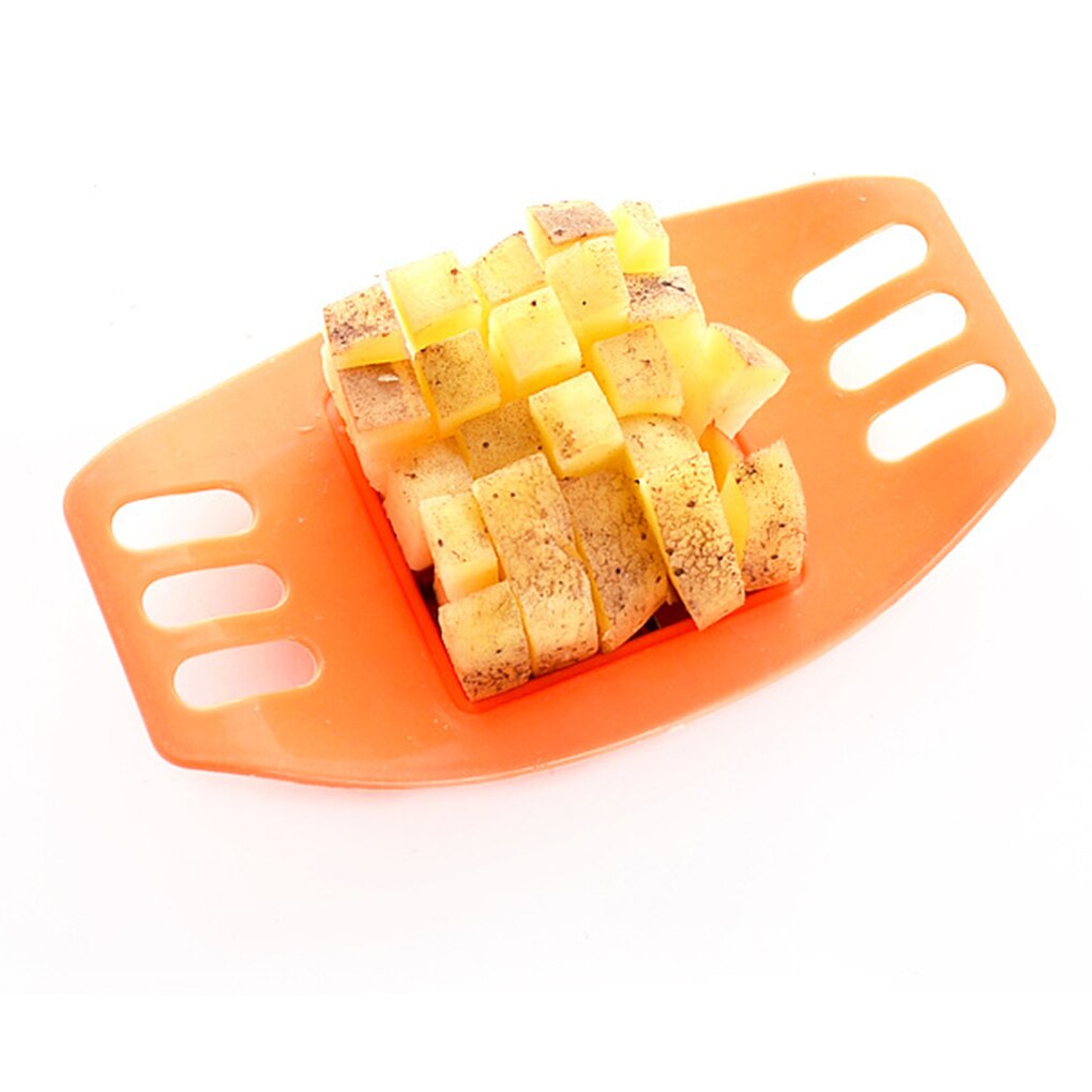 18Cm * 10.5Cm Rvs Groente Aardappel Slicer Cutter Cutting Snijmachines Gesneden Frieten Apparaat Willekeurige Kleur