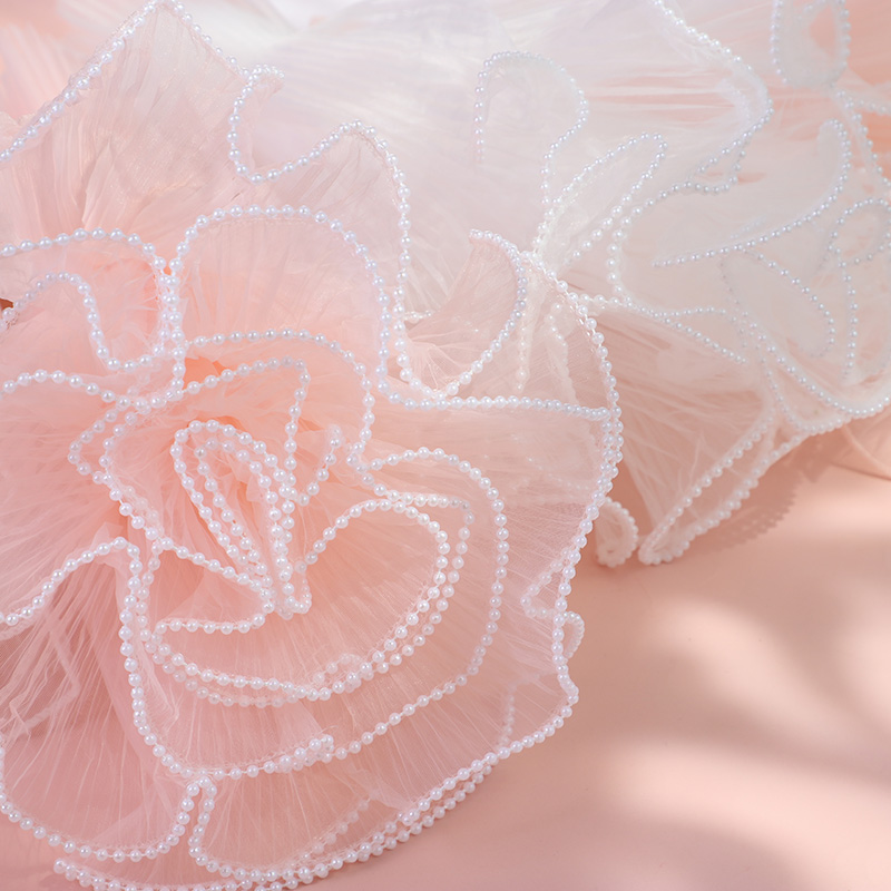4 Yards Blumenverpackung Wellengarn Hochzeit Party Dekor handgemachte DIY Geschenkverpackung liefert Rosenstrauß Verpackung Papier Spitze Mesh