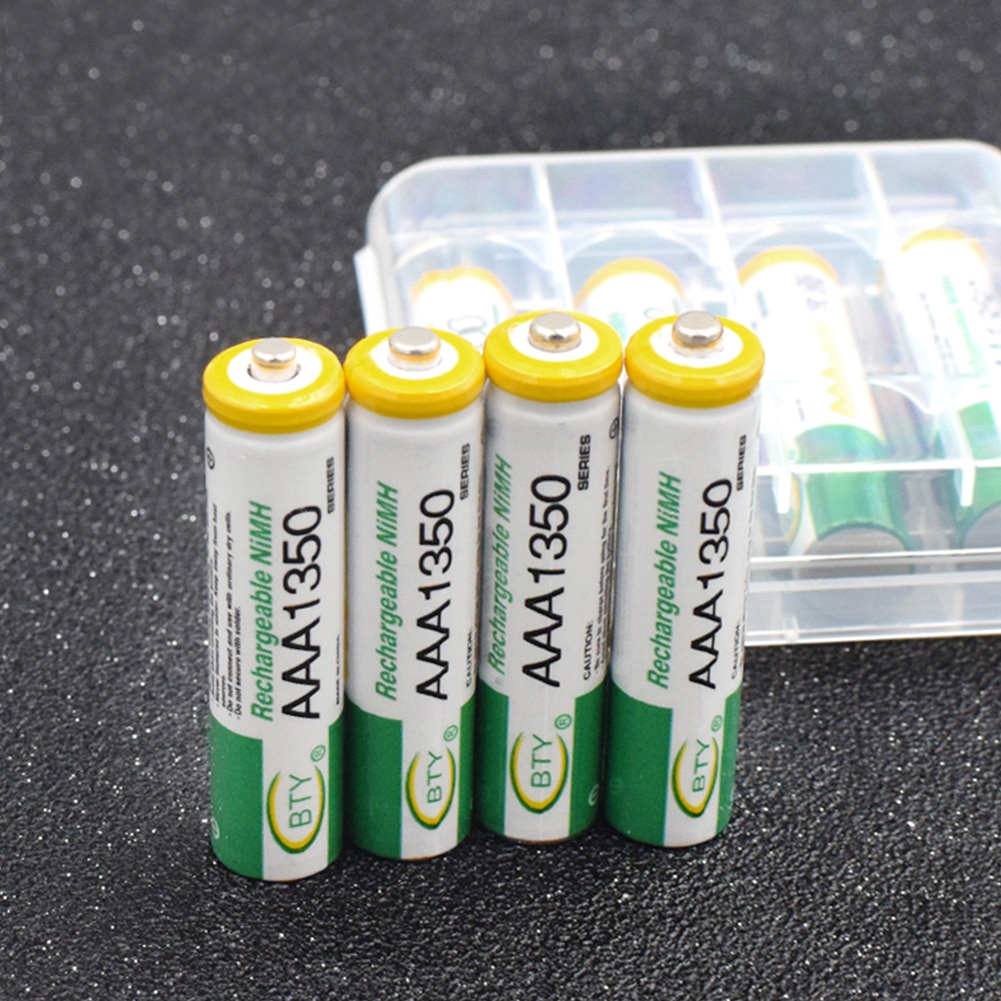 Met Gratis Batterij Box 4 STUKS 1.2V AA AAA 1000 1350 2000 3000mAH Batterijen Ni-Mh Oplaadbare Batterij Voor zaklamp