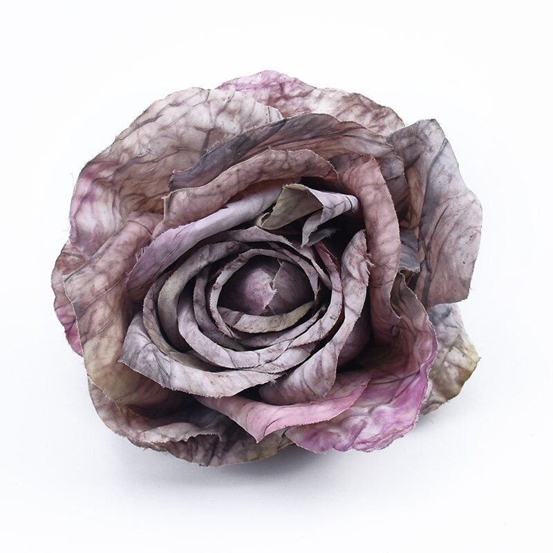 3 st heminredningstillbehör dekorativa blommor kransar rosor blomma vägg diy box brud handled blomma konstgjorda blommor: 9