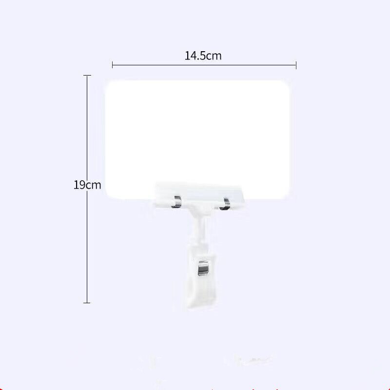 10 Pieces Adjustable Double Clip Merchandise Sign Display Holder Shelf POP Label Clip Price Tag Holder Board: 7