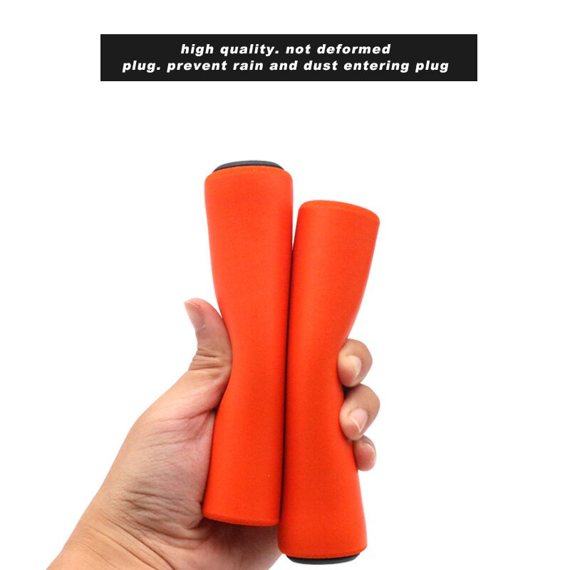 Empuñaduras de silicona para manillar de bicicleta de montaña, esponja suave, amortiguadora de deslizamiento, amortiguadores de Ciclismo de Carretera para patinete