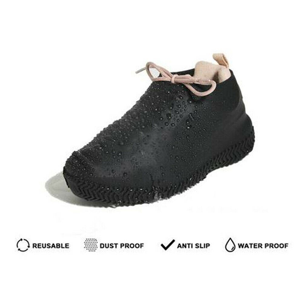 Waterdichte overschoenen voor fietsen, regen, herbruikbaar, siliconen, elastisch, antislip, bescherming voor buiten  hb88