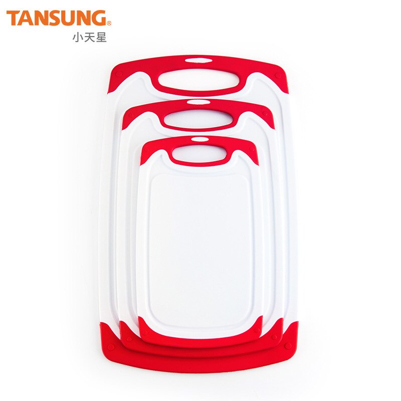 3pcs pp plastic cutting board non-slip cutting board three-piece kitchen wall-mounted cutting boar